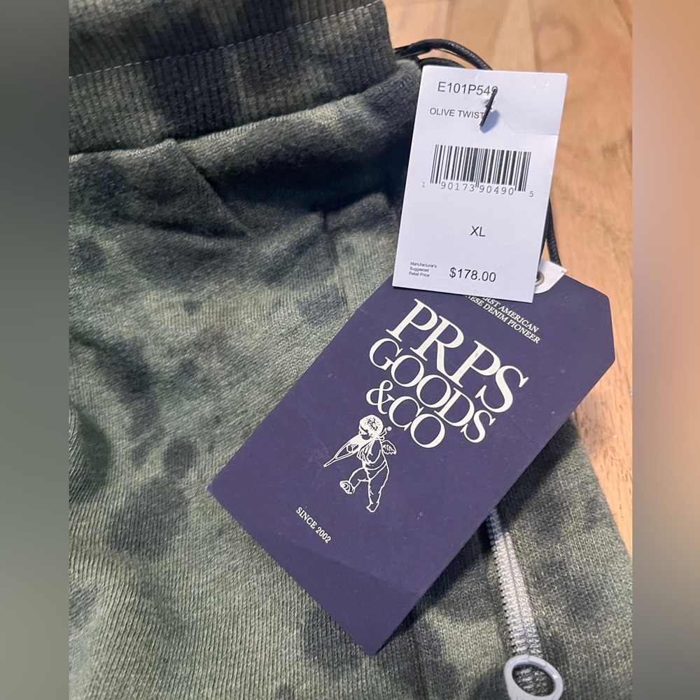 PRPS Men’s Durian Jogger | Size XL | Green Tie Dye - Picture 3 of 5